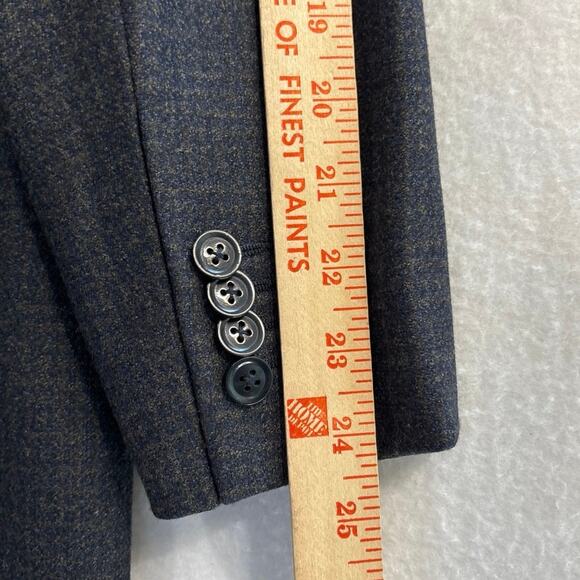 Armani Collezioni Men's Two Button Blazer Gray/Blue Size 44R Made in Italy. - Picture 9 of 16